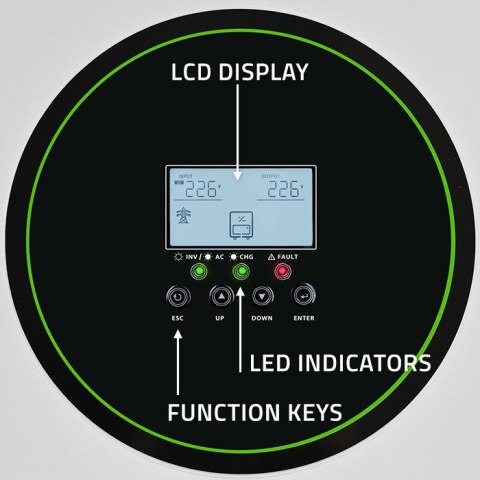 Hybrydowy Inwerter solarny Off-Grid 11000W | 160A | 48V | MPPT | BMS | Sinus | opcja Wi-Fi | Power Factor 1.0