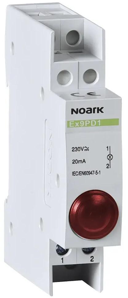 LAMPKA SYGNALIZACYJNA, 230V AC/DC, 1 CZERWONY LED Ex9PD1r Noark 102433