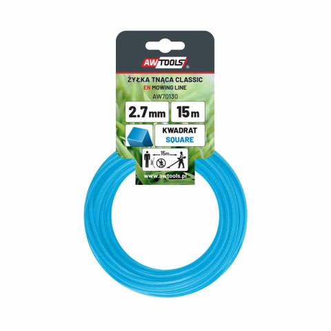 AWTOOLS ŻYŁKA TNĄCA CLASSIC 2,4x15m / KWADRAT