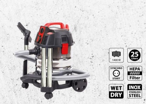 NAC.ODKURZACZ PRZEMYSŁOWY 25L 1400W VC140S-25-KL