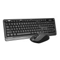 A4Tech FG1012S Zestaw klawiatur CZ, czarna z myszą optyczną bezprzewodową, 2.4 [Ghz]