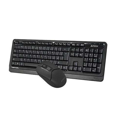 A4Tech FG1012S Zestaw klawiatur CZ, czarna z myszą optyczną bezprzewodową, 2.4 [Ghz]