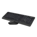 A4Tech FG1012S Zestaw klawiatur CZ, czarna z myszą optyczną bezprzewodową, 2.4 [Ghz]