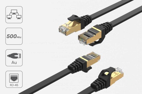 Unitek Kabel sieciowy płaski Ethernet Cat.7 3 m