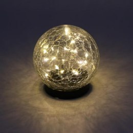 VOLTENO LAMPKA SOLARNA PLASTIK KULA 10cm SOLE