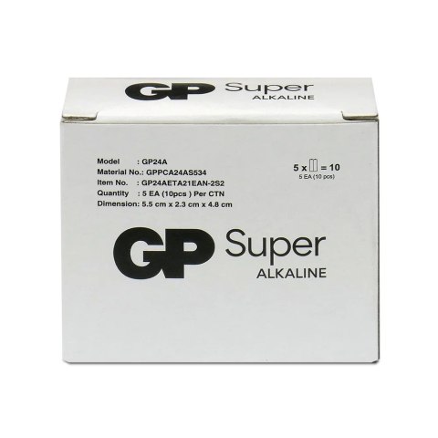 Baterie alkaliczne LR03/AAA GP SUPER 10szt. (G-TECH)