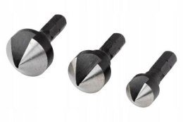 WOLFCRAFT POGŁĘBIACZ 12, 16, 19mm TRZPIEŃ 6-KĄT 3 szt.