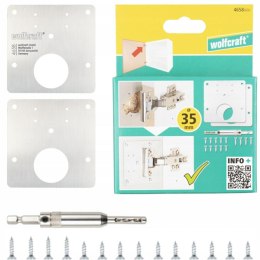 WOLFCRAFT ZESTAW NAPRAWCZY DO ZAWIASÓW PUSZKOWYCH, PO STRONIE DRZWICZEK,