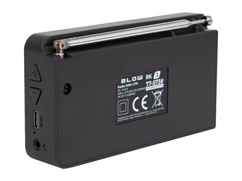 Radio przenośne RK3 FM/DAB+ kuchenne, czarne