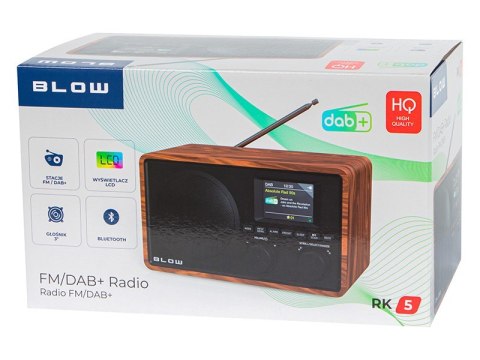 Radio przenośne RK5 BT FM/DAB+ kuchenne, czarne
