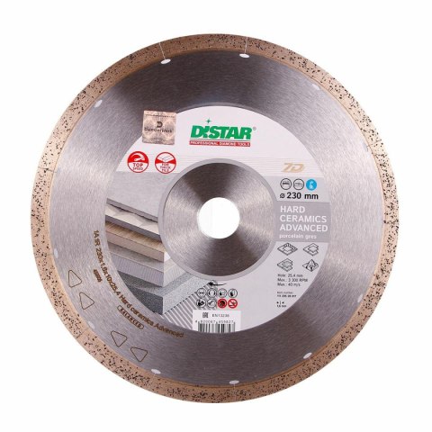 DISTAR TARCZA DIAMENTOWA HARD CERAMICS ADVANCED 230 x 1,6 x 10 x 25,4