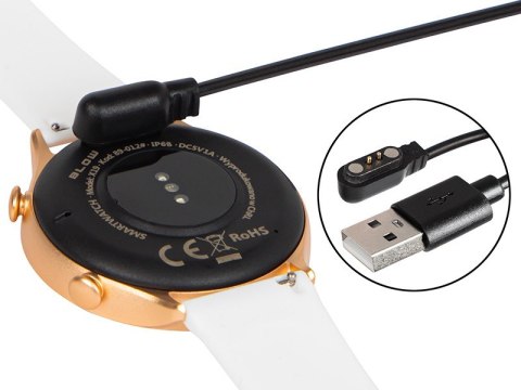 Smartwatch X19 Bluetooth różowy