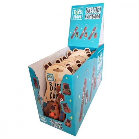 Breloki Kapibara mix Display 12 sztuk
