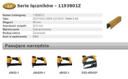 BOSTITCH ZSZYWKI S2/16WC 38mm 8400 szt.