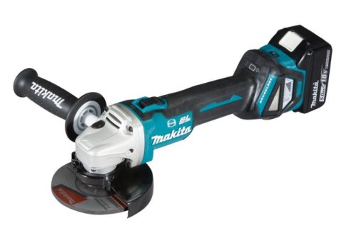 MAKITA SZLIFIERKA KĄTOWA 18V 125mm 2 x 5,0Ah LI-ION REG.OBR. BLDC AWS WALIZKA MAKPAC DGA514RTJU