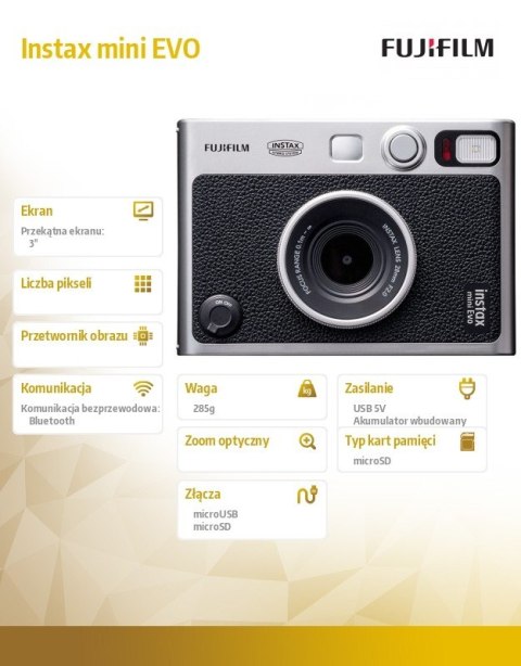 Aparat Instax mini EVO czarny