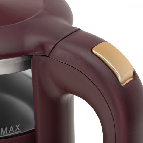 Czajnik 1,7l z wyświetlaczem LED, regulacja temperatury AD 1305 burgundy