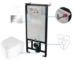 ZESTA.WC POD.6 W 1 JA.BIA.+ DE.+ STE.+ P