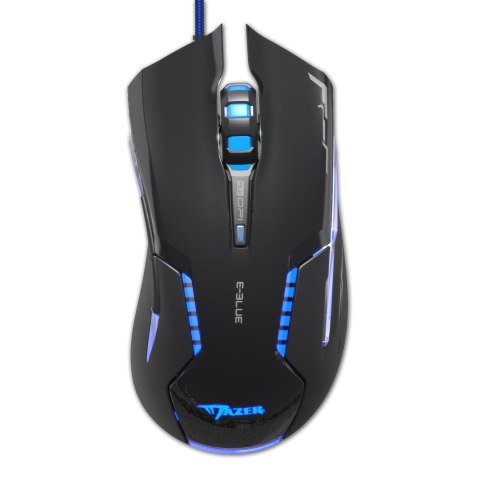 Mysz przewodowa USB, E-blue Mazer RX, czarna, optyczna, 2500DPI