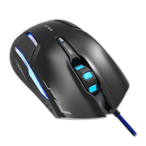 Mysz przewodowa USB, E-blue Mazer RX, czarna, optyczna, 2500DPI