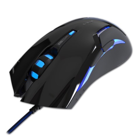 Mysz przewodowa USB, E-blue Mazer RX, czarna, optyczna, 2500DPI