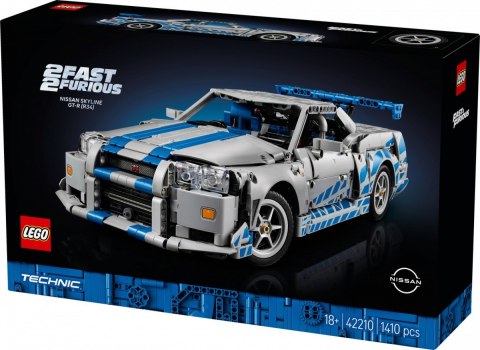 Klocki Technic 42210 Samochód Nissan Skyline GT-R (R34) z filmu Za szybcy, za wściekli