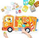 Puzzle Moto - Śmieciarka 26 elementów