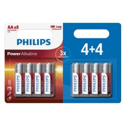 PHILIPS Jednorazowa alkaliczna baterie AA, 8-pack