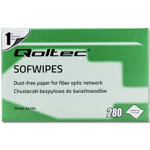 Chusteczki bezpyłowe do światłowodów