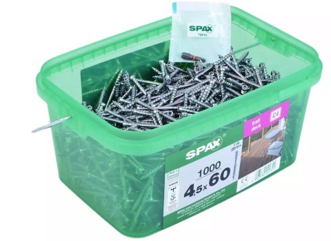 WKRĘT TARASOWY (1000) C4 4.5*60MM SPAX-D +BIT T20