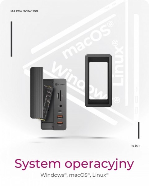 Slot na NVMe SSD IB-DK4072-CU31 10w1