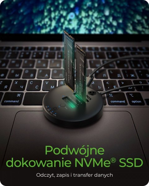 Stacja klonująca+dockująca dla 2xNVMe M.2SSD IB-1612MCL-C31