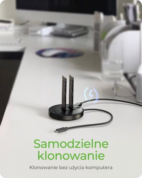 Stacja klonująca+dockująca dla 2xNVMe M.2SSD IB-1612MCL-C31