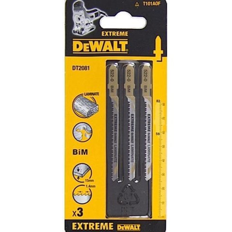 DEWALT BRZESZCZOT DO WYRZYNARKI 82,6x1,4mm T101AOF LAMINAT /3szt.