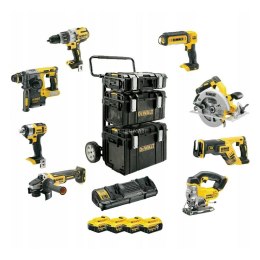 DEWALT ZESTAW COMBO 18V DCD996+DCF880+DCG405+DCS331+DCS367+DCS570+DCH273+DCL050 4x5,0Ah WÓZEK TS