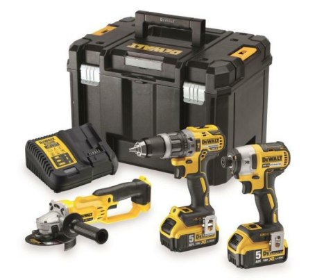 DEWALT ZESTAW COMBO 18V DCK383P2T (DCD796+DCF887+DCG412) 2x5,0Ah TSTAK