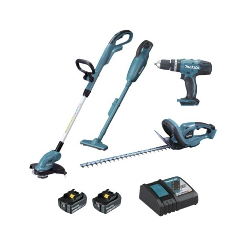 MAKITA ZESTAW COMBO 18V DLX4093 (DHP453+DUR181+DUH523+DCL180) 2x3,0Ah