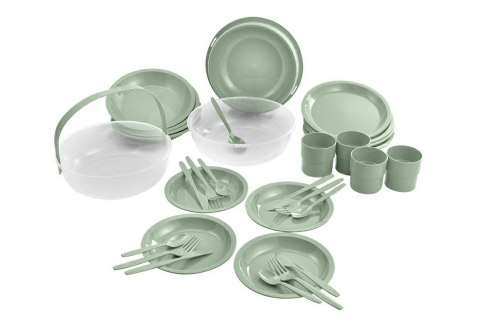 CURVER CAMPING SET ZIELONY 24szt