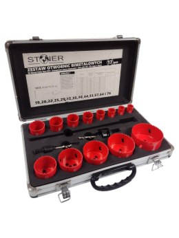 OTWORNICA BI-METAL 17szt /STONER - WALIZKA ALU.