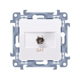 SIMON 10 GNIAZDO ANTENOWE POJEDYŃCZE TYP F BIAŁY