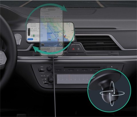 HD-MC13A Qi2 15W 3A chłodząca ładowarka bezprzewodowa samochodowa