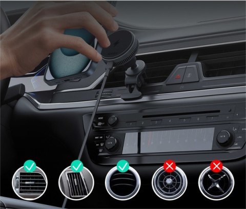 HD-MC13A Qi2 15W 3A chłodząca ładowarka bezprzewodowa samochodowa