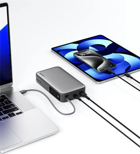 PB-Y48 PowerBank 20000mAh 130W 4xUSB LED PPS kabel USB-C