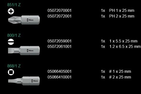 RĘKOJEŚĆ KRAFTFORM Z UCHWYTEM DO BITÓW 1/4' 6 CZĘŚCI