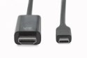 Kabel USB Type-C/HDMI M/M USB 3.1 Gen.2 SuperSpeed+ 4K/60Hz 18Gbps 2m czarny