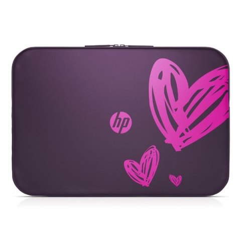 Opakowanie na notebook 15,6", Spectrum Hearts, fioletowy, poliuretan, HP, EOL