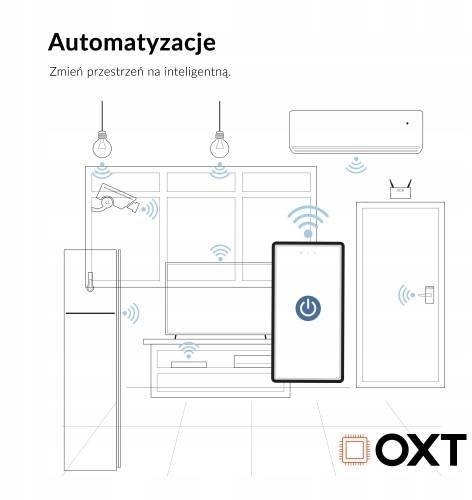 Moduł OXT przekaźnik 1 obwód pomiar 16A WIFI TUYA T220P