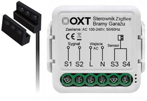Moduł OXT z sensorem do silnika bramy garażu ZigBee TUYA T250G