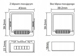Moduł OXT z sensorem do silnika bramy garażu ZigBee TUYA T250G