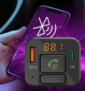 Transmiter FM z bluetooth i ładowarką 20W